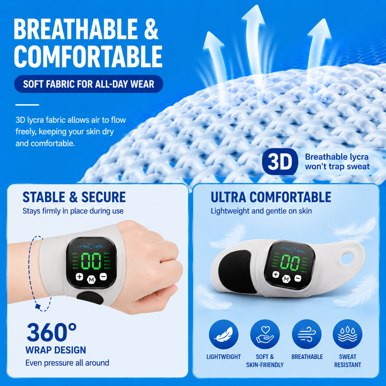 FlexEase Pro Wrist Massager — Carpal Tunnel & Wrist Pain Relief